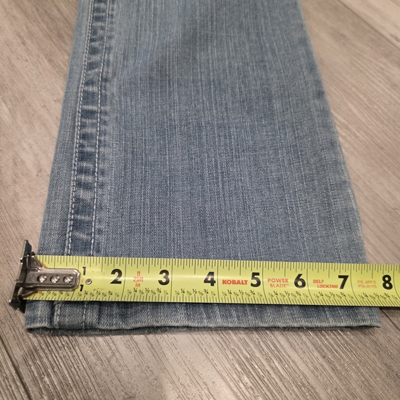 Laguna Beach Jean Co. Women’s Acid Wash Skull Studded Low Waist Straight Size 31 - Picture 15 of 15